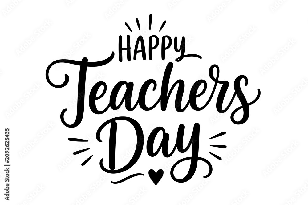 Fototapeta premium Happy teacher's day