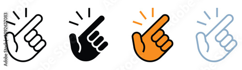 Cuadro en lienzo Snap of Fingers Icon Showing Effortless Gesture, Instant Action, Satisfying Resu