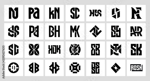 Modern Abstract Monograms and Logo Designs