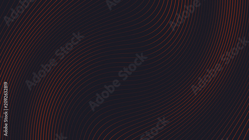 Abstract background with wavy orange lines on a dark backdrop