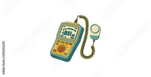 Foto Retro Photography Light Meter Vector Illustration