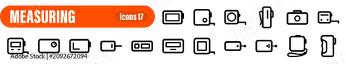 фотографія Measuring Tools and Precision Equipment Icons