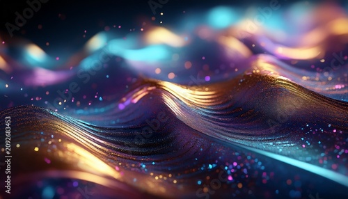 Iridescent Particles That Subtly Shift In Color