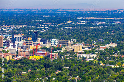 Boise Capitol Aerial View from Table Rock