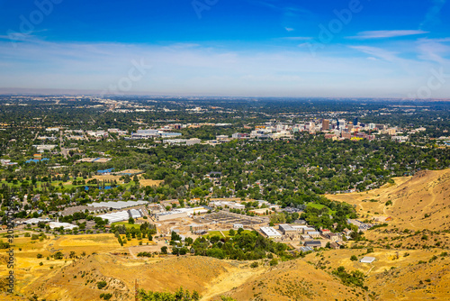 Boise Downtown Aerial View from Table Rock