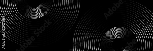 Abstract Particle Technology Background Design. Abstract wave moving point flow particles, high tech background design for brochure, flyer, magazine, business card, banner. Vector