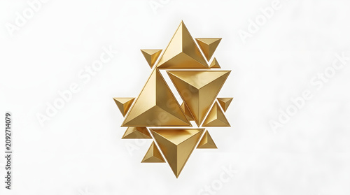 Shiny Golden Star Isolated on White Background Elegant Metallic Christmas Holiday Decoration Symbol for Award Celebration and Design Elements