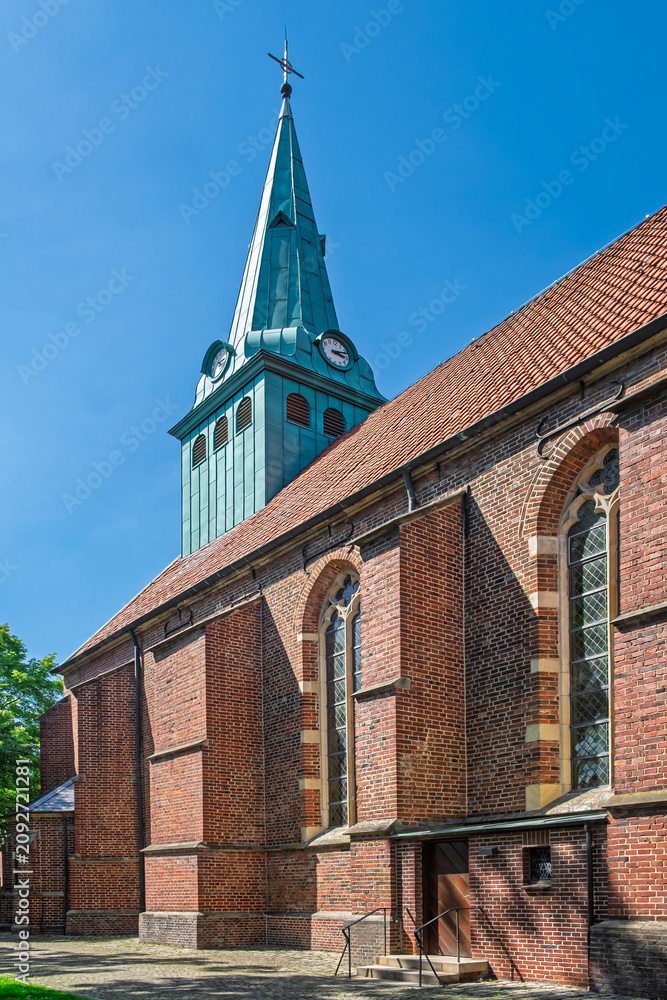 Obraz premium katholische Kirche St. Georg, Pfarrkirche, Spätgotik, Ahaus-Ottenstein