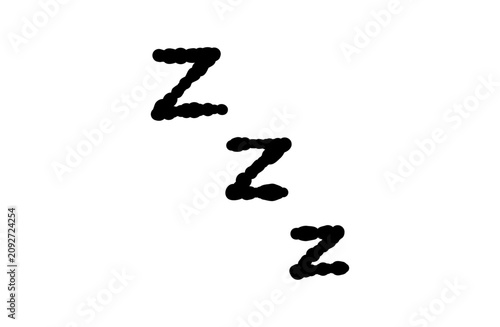 手書きの睡眠の漫符イラスト 広告やSNSに使えるかわいいあしらい素材