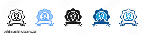 Fotografía Brand Identity web icon with multiple style collection
