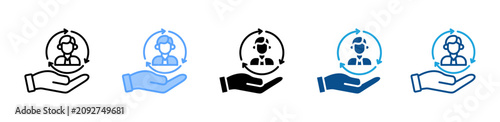 Photography Renewal web icon with multiple style collection