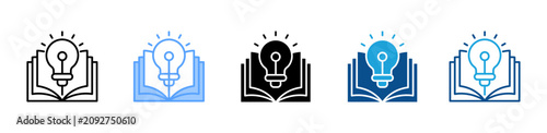 Photos Knowledge web icon with multiple style collection