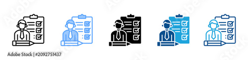 Foto Assessor web icon with multiple style collection