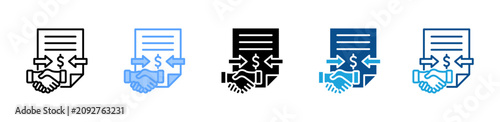 Photos Escrow Account web icon with multiple style collection