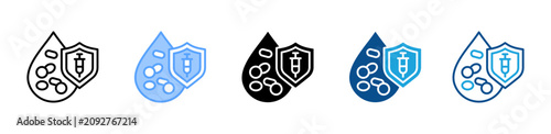 Foto Insulin Resistance web icon with multiple style collection