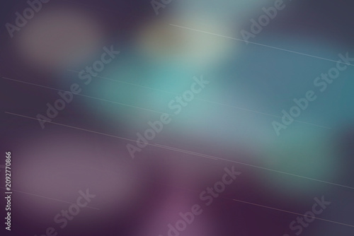 Abstract teal and violet bokeh with faint light streaks creates a calm, futuristic mood for tech backgrounds, posters, or website hero sections.