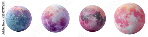 Fantasy Galaxy Planets: Abstract Watercolor Texture Set