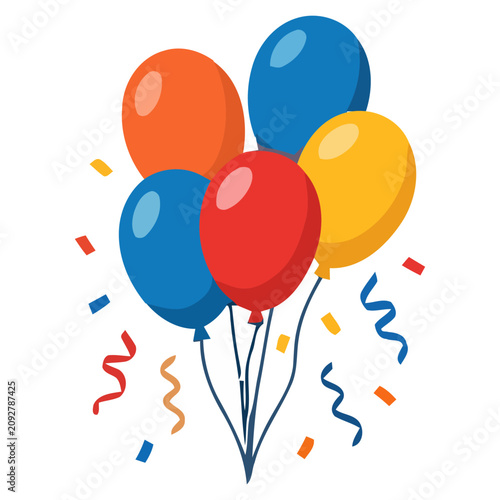 Celebration Balloons Vector Illustration