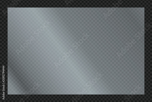 Corner Gray Transparent Glass Overlay Shine for Photo Display Effect
