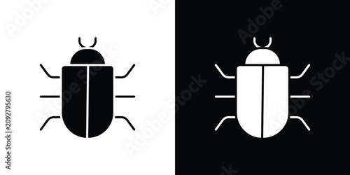 Foto Bugs icon vector logos set