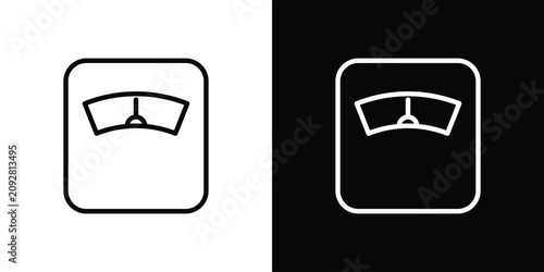 Cuadro en lienzo Weight scale icon