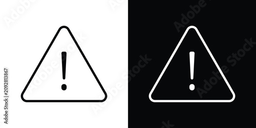 Photos attention sign icon