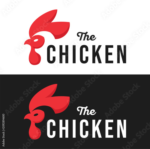 Fotografi Chicken Logo Design template Illustration Vector