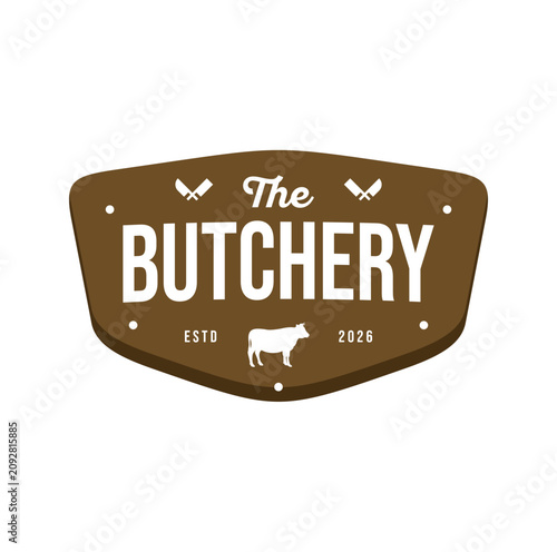 Butchery Logo Design template Illustration Vector