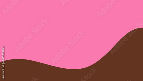 Photos Sweet melting chocolate and pink strawberry icing glaze background