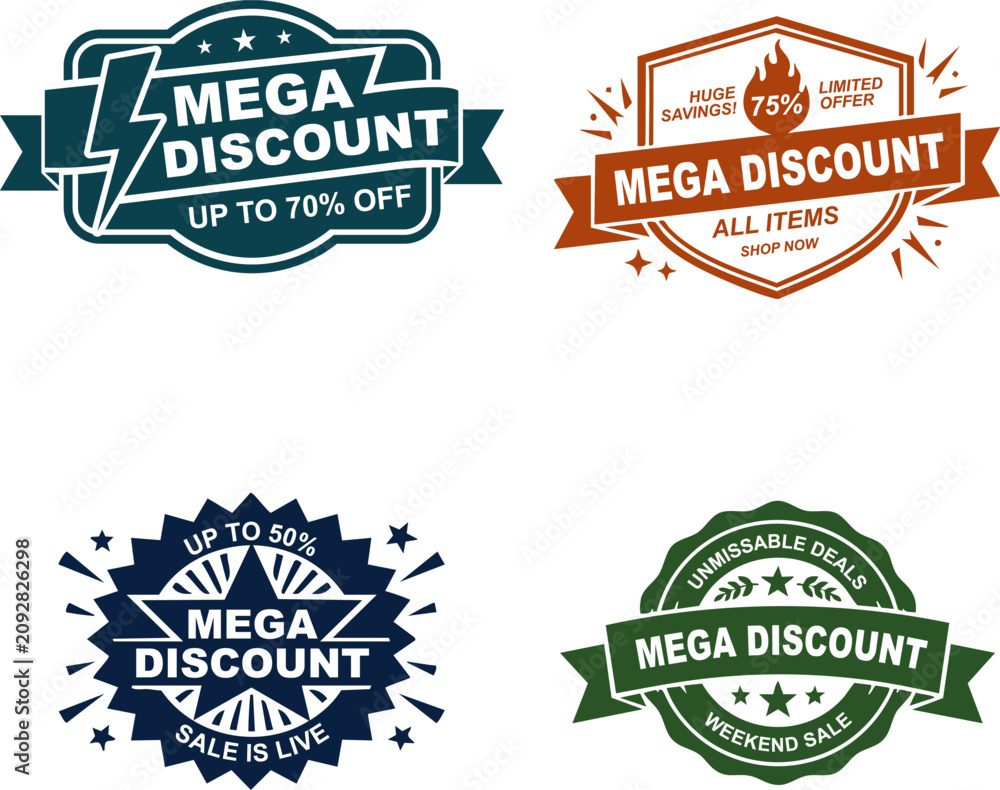 Fototapeta premium SALE & PROMOTION ELEMENT (10 item)-07