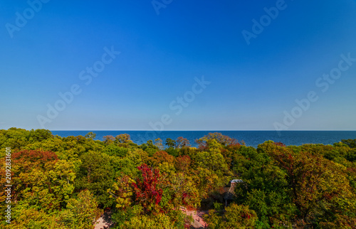 Beautiful fall scenery of Southern Ontario on a crisp fall day. . Point Pelee National Park, ON, Canada