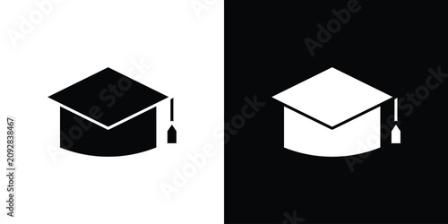 Bild auf Leinwand Education icon line art pictogram bundle. EPS10