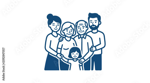 Φωτογραφία Family holding hands in a circle.