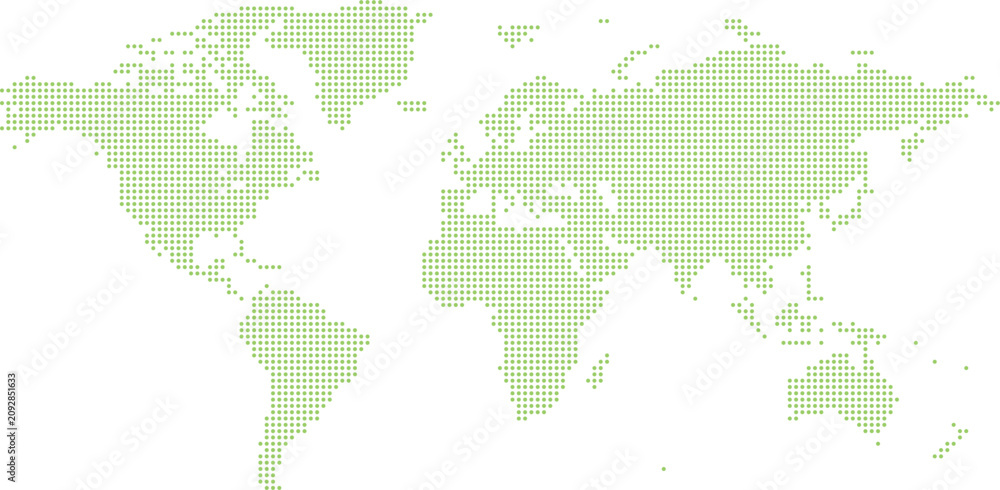 Fototapeta premium Digital Earth Dot Texture Illustration