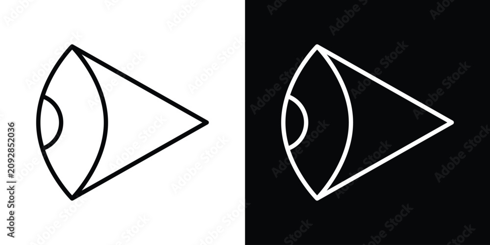 Fotografía Eye side icon