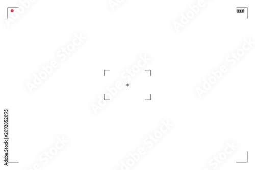 Simple video recording viewfinder overlay
