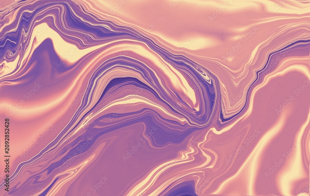 Obraz premium Abstract purple and cream fluid marble background with flowing luxury textures