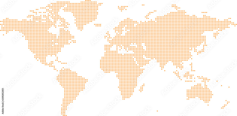 Fototapeta premium Elegant World Map Dot Artwork