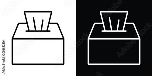 Canvastavla Box tissue icon