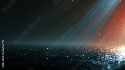 A serene image depicting rays of light illuminating a tranquil surface, creating an ethereal atmosphere.