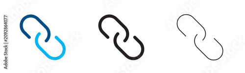 Foto Chain link icon set