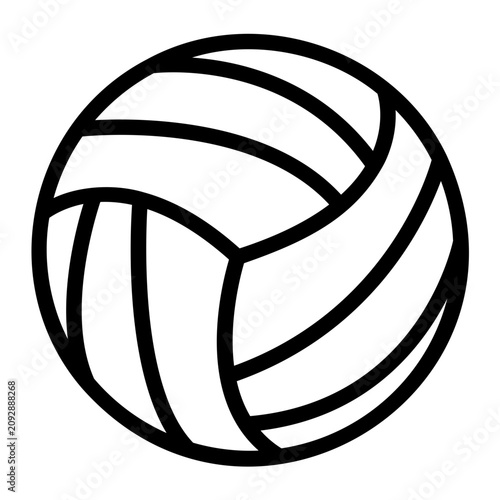 Foto Volleyball Line Icon
