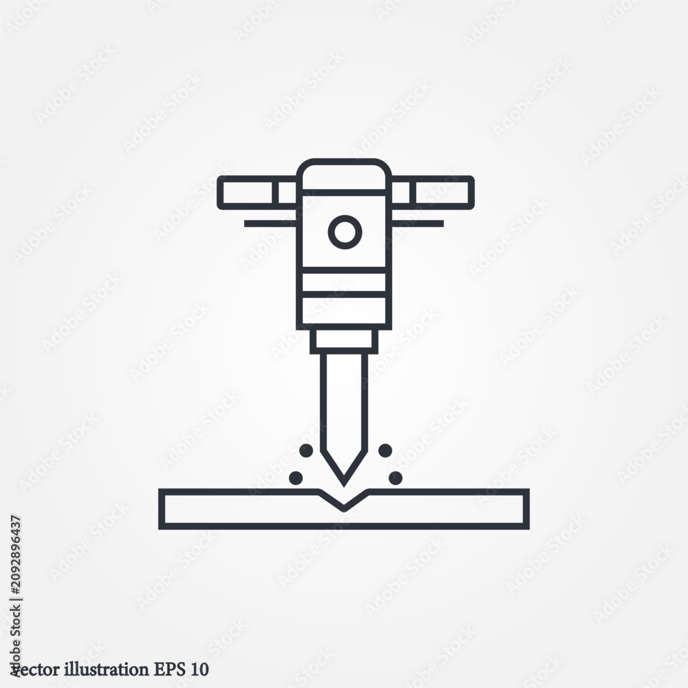 Fototapeta premium tools icon symbol illustration vector eps10 logo template design pattern seamless bright minimal design flat design realistic style simple design modern design