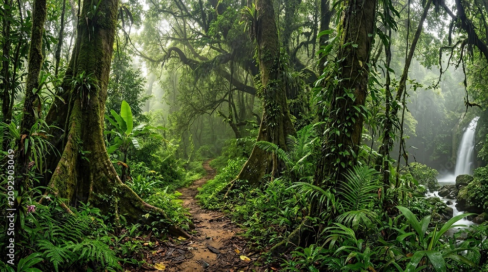 Obraz premium fern in the forest