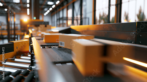 Automated Parcel Sorting System in Logistics Hub