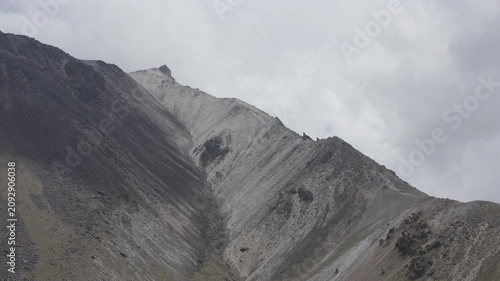 mountain landscape with clouds