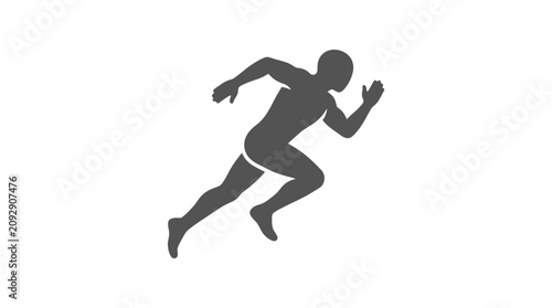 Photos Man Sprinting Running Fast Pace.
