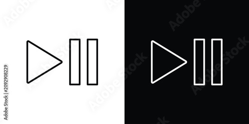 Foto Play pause icon
