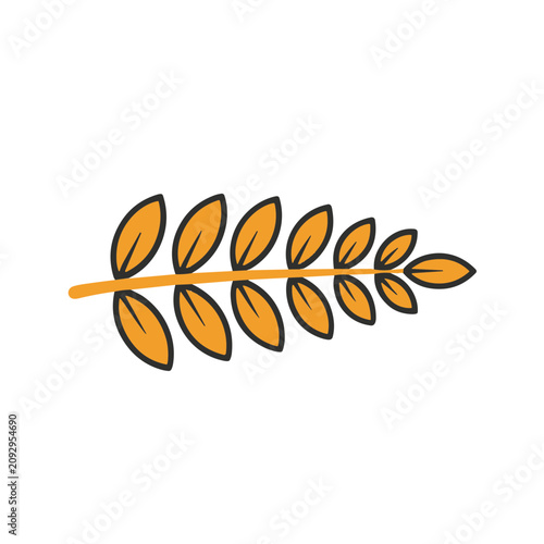 Stylized Wheat Stalk