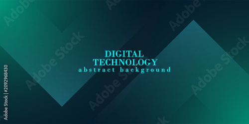 Obraz na płótnie high-speed digital technology background connected with blue-green background, cyber nano information, future data technology innovation, internet network connection